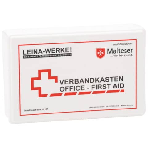 Betriebsverbandkasten Office-First Aid - inkl. Wan dhalterung - Kunststoff