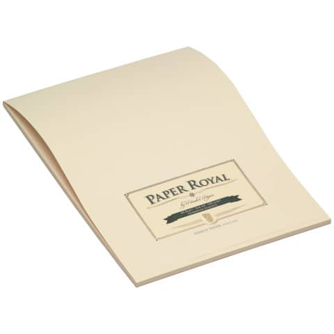 Paper Royal Briefblock - DIN A4, 40 Blatt, chamois , geripptes Feinpapier, veredelt