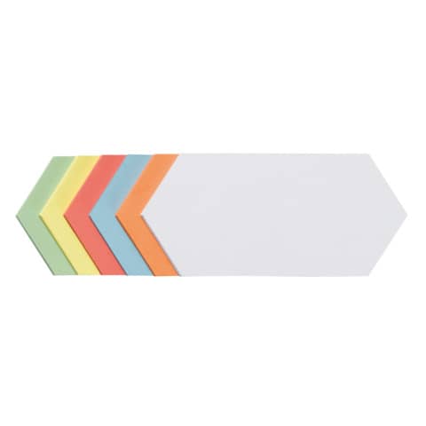 selbstklebende Moderationskarte - Rhombus, 205 x 9 5 mm, sortiert, 300 Stück