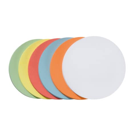selbstklebende Moderationskarte - Kreis mittel, 14 0 mm, sortiert, 300 Stück