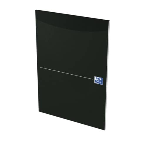 Office Briefblock - A4, kariert, schwarz, kopfgele imt