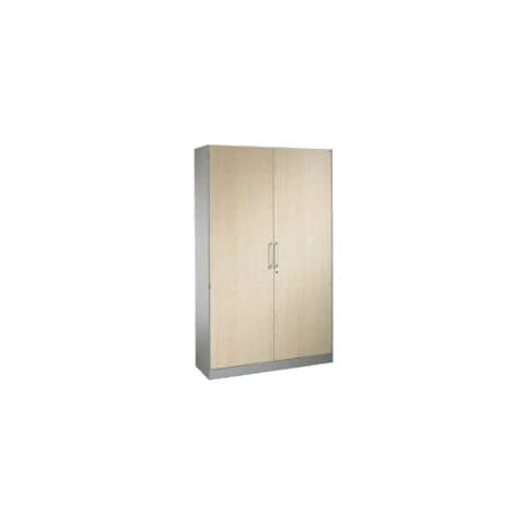 Flügeltürenschrank ASISTO - 2 Holzdekortüren und 2 verstellbaren Fachböden ahorn