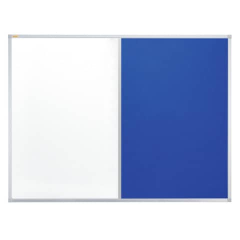 Kombitafel X-tra!Line® - 120 x 90 cm, Schreib- und Filztafel, blau