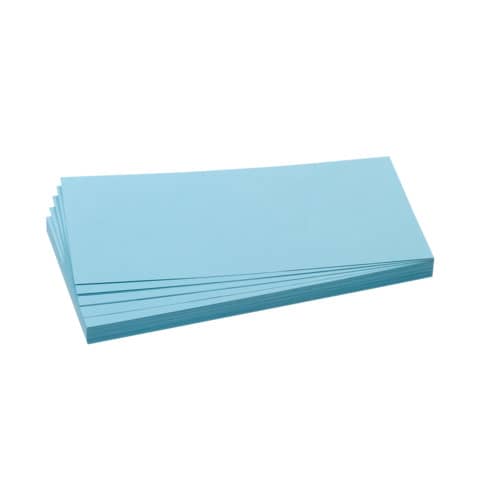 Moderationskarte - Rechteck, 205 x 95 mm, hellblau , 500 Stück