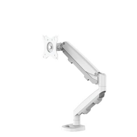 Eppa™ Series Einzel-Monitorarm - weiß, 8 kg, Klemm e oder Kabeldurchführung