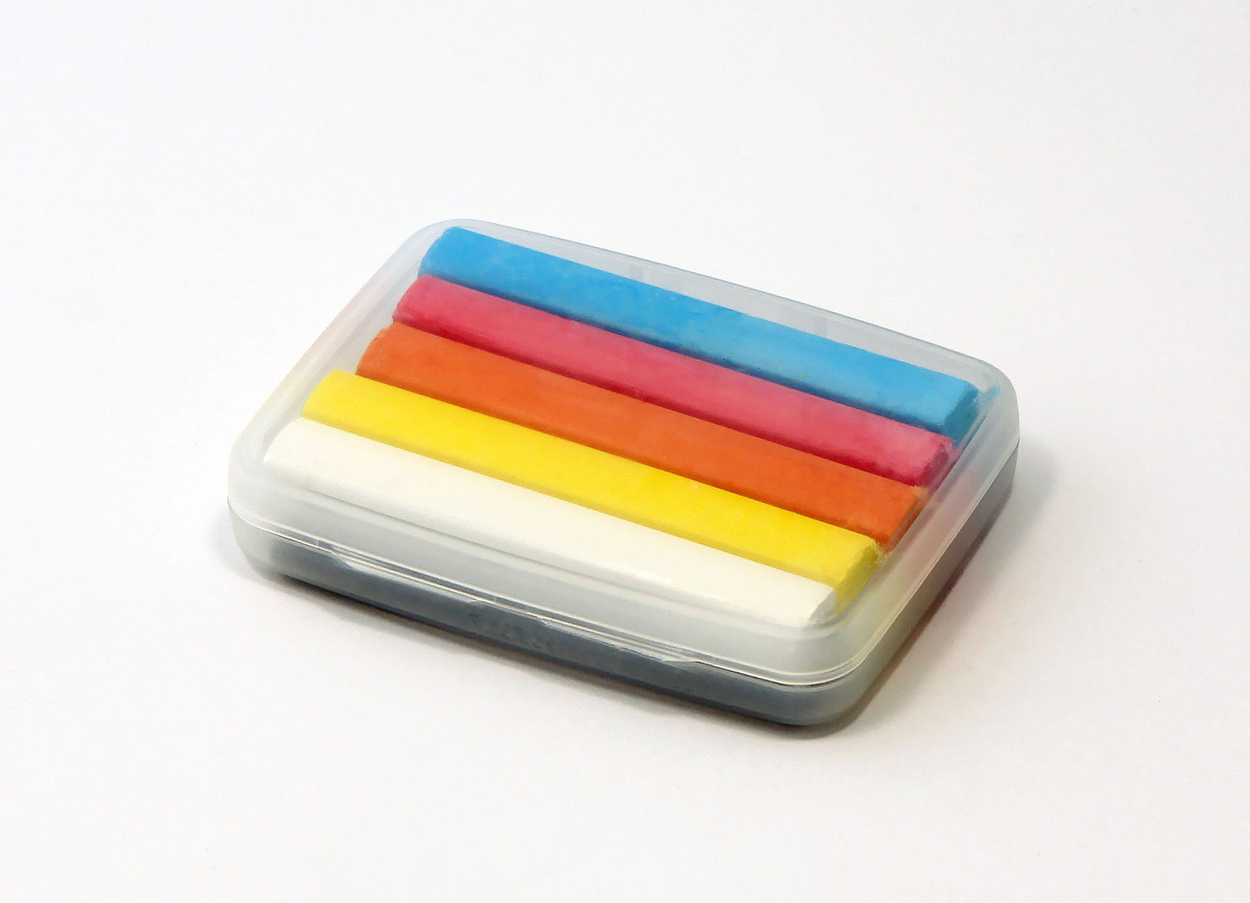 Kreidebox für Atla, transparent, farbig gefüllt
