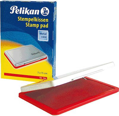 Pelikan Stempelkissen 2 331025 rot Metallgehäuse