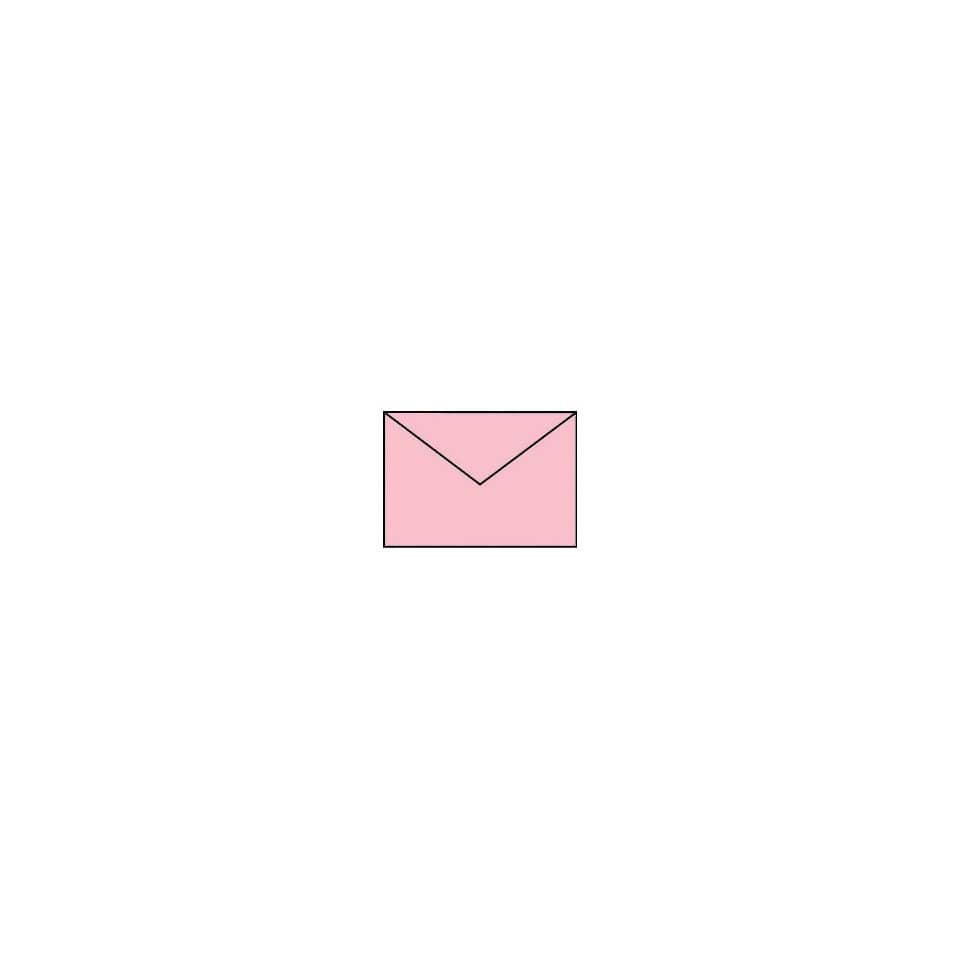 5x Briefumschläge C6 (114x162mm), ohne Fenster, rosa, nassklebend, 80g, Coloretti