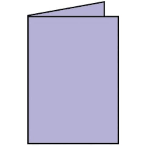Coloretti Doppelkarte - B6 hoch, 5 Stück, lavendel