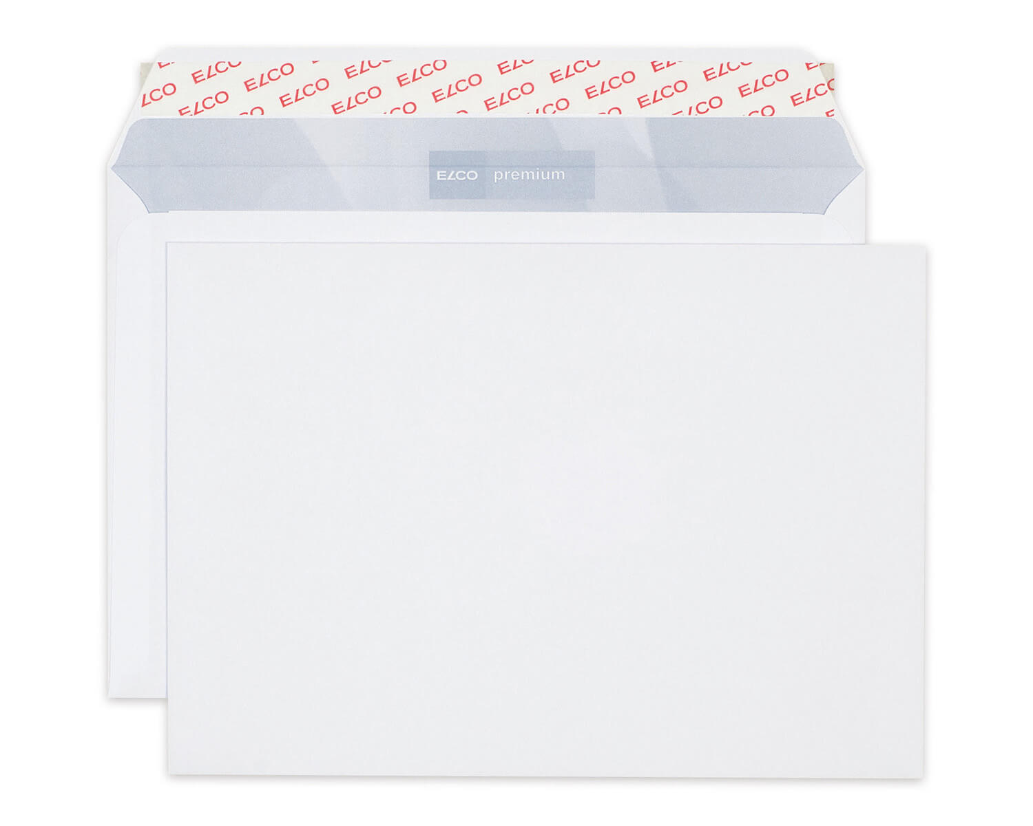100x Briefumschläge C5 (162x229mm), Öffnung lange Seite. ohne Fenster, weiß, haftklebend, 100 g, ELCO Office Premium