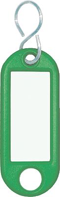 WEDO Schlüsselanhänger S-Haken, grün VE10