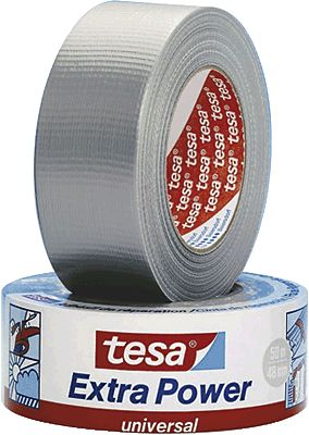 Tesa Geweband extra Power 50mm x 50m silber