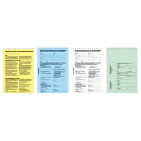 Kaufvertrag für gebrauchtes Kfz - offizieller ADAC -Vordruck, A4, 4 Blatt