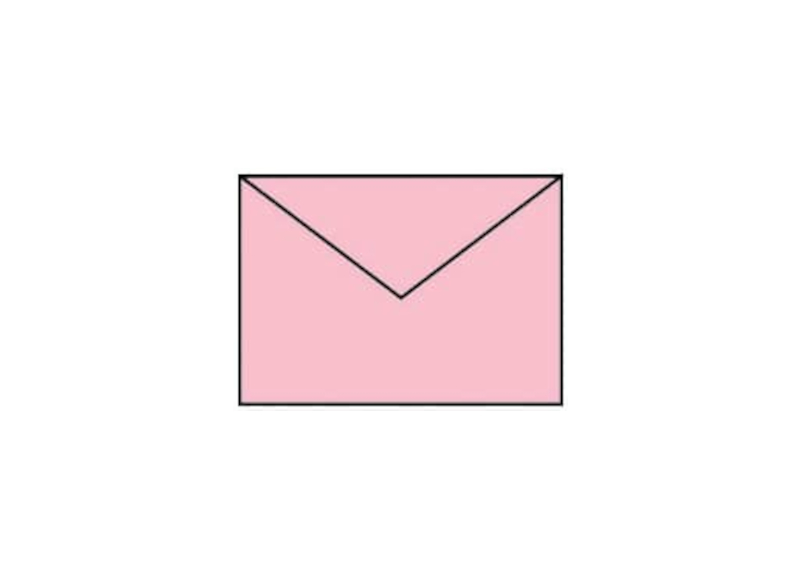 5x Briefumschläge B6 (125x176mm), ohne Fenster, rosa, nassklebend, 80g, Coloretti