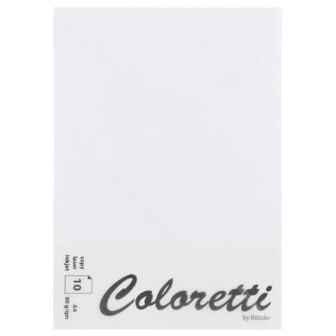 Coloretti Briefbogen - A4, 80g, 10 Blatt, weiß